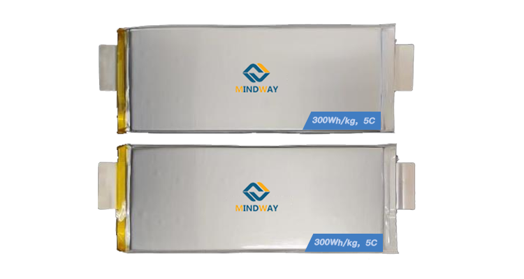 Mindway高能量密度长循环型锂离子电芯(300Wh/kg,1000次@80%)